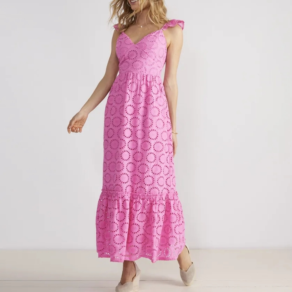 VINEYARD VINES Eyelet Maxi Dress